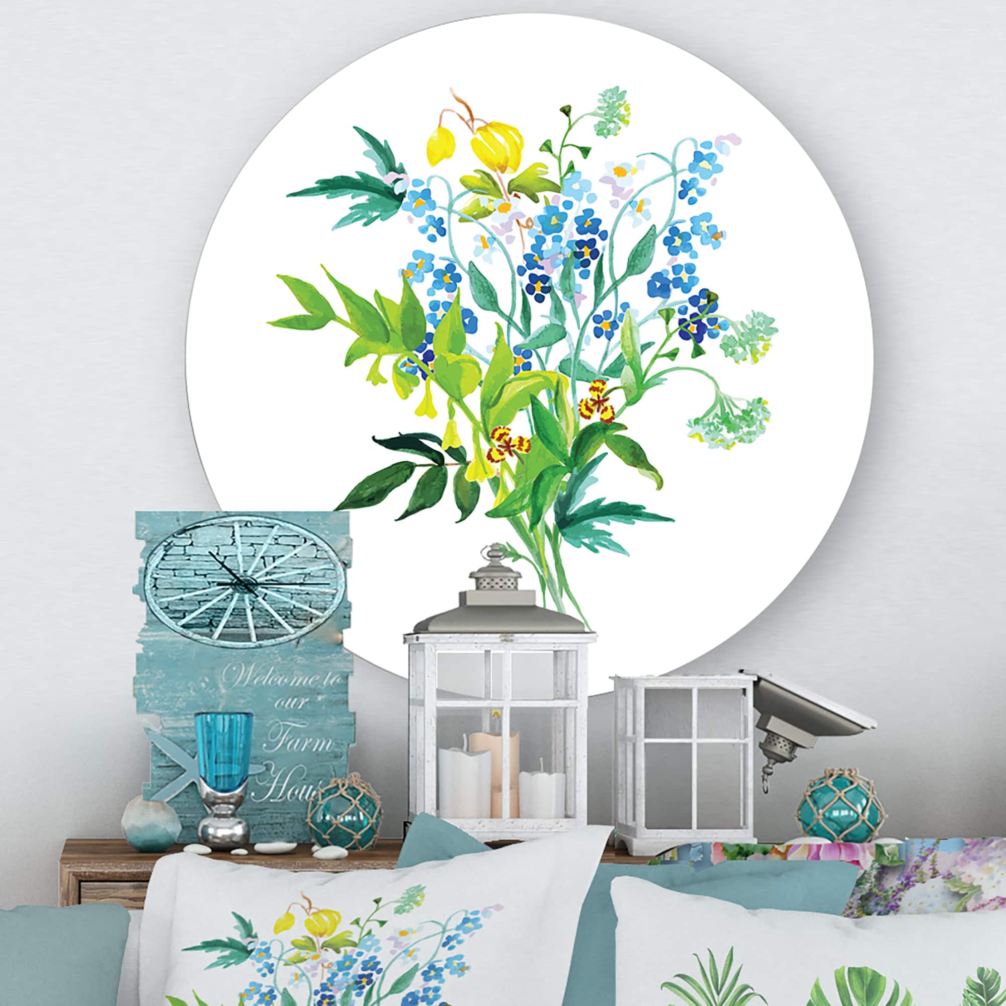 Designart - Meadow Flowers Garland